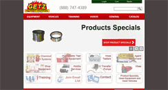 Desktop Screenshot of getzequipment.com